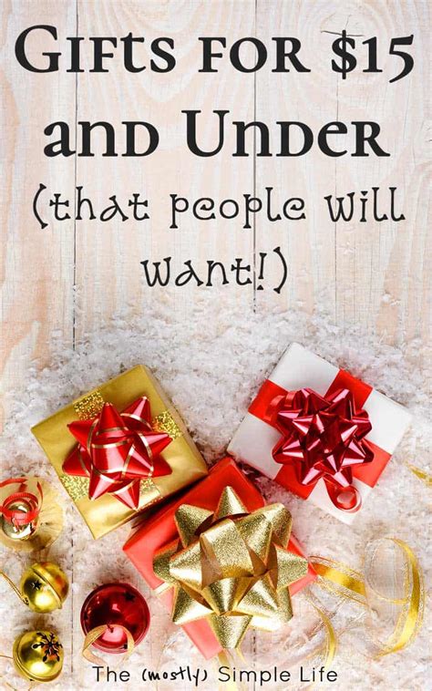 fifteen dollar gifts